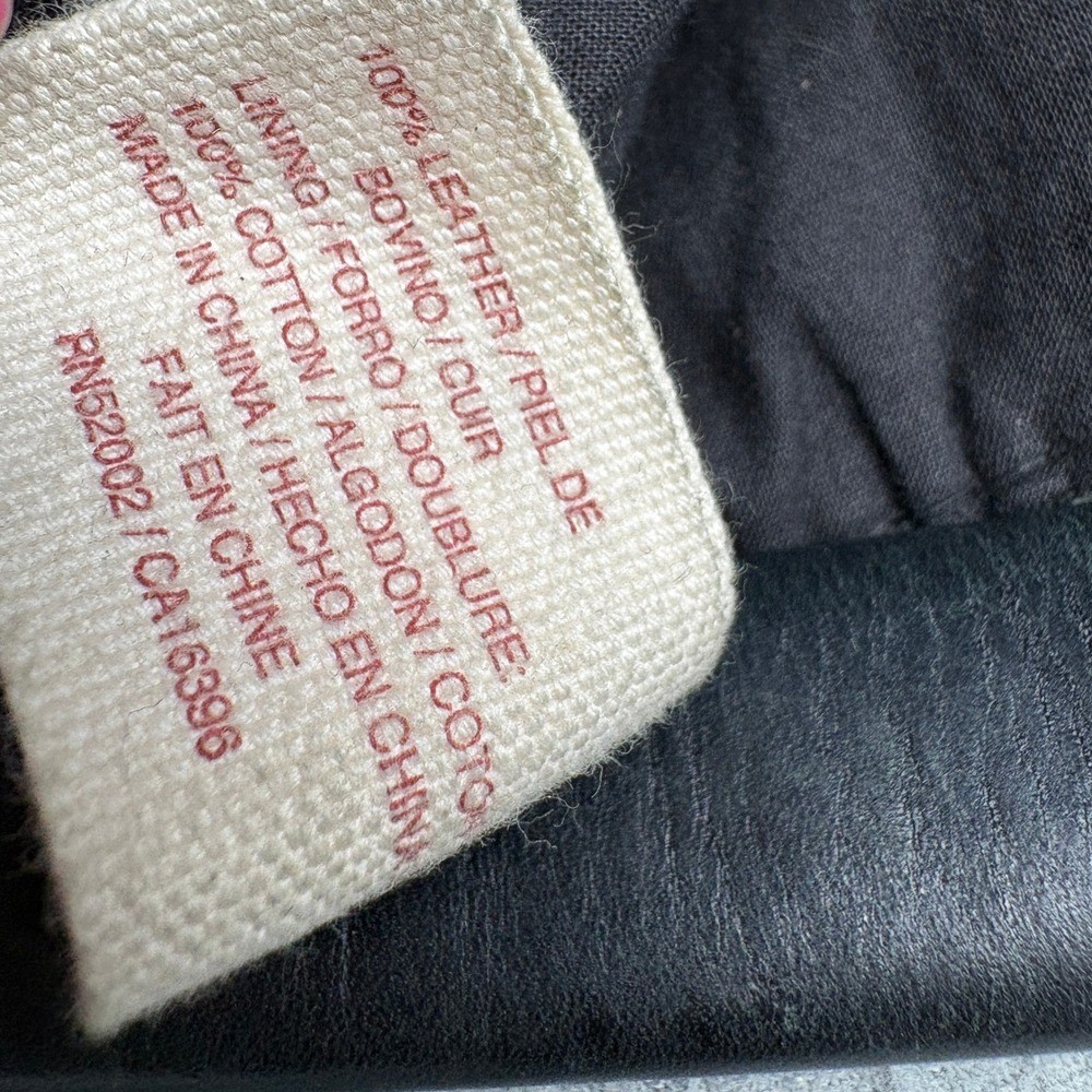 Lucky Brand Vintage Inspired Black Pebbled Leather Hobo Bag Whipstitch Detail - Picture 13 of 13